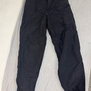 Black Jogger Sweatpants with Elastic Cuffs